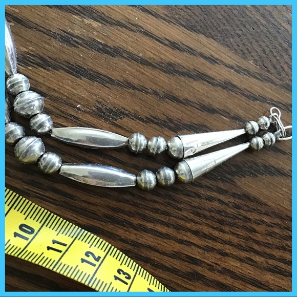 Vintage Tommy Moore Turquoise Sterling Cross Beads - Picture 4 of 7